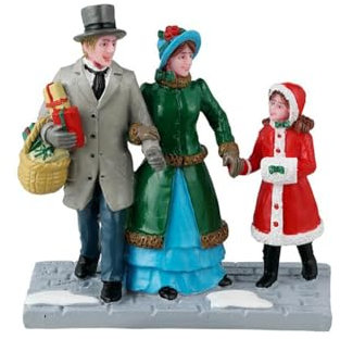 Lemax Christmas Village Christmas Eve Shopping - 42315