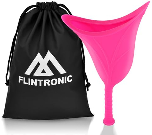 flintronic Dispositivo per Minzione Femminile, Riutilizzabile Urinella per Donne, Coni per Pipi Donna in Piedi, Silicone Urinatoio Portatile Adatto per per All'aperto, Campeggio, Viaggio