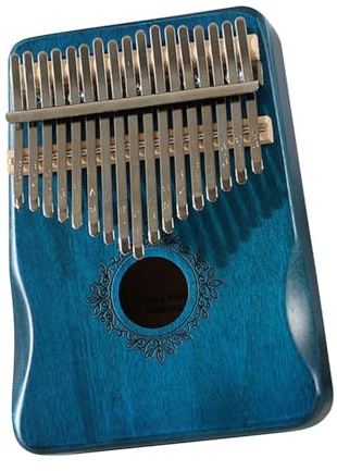Kalimba, Finger Thumb Piano med Stark Penetrerande Kraft 17-toners Tumpiano Thumb Piano För Vuxna För Musikälskare och Nybörjare (Kungsblå)