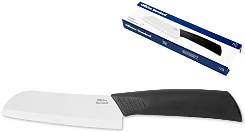 Officine Standard Vd602062 Santoku Coltello con Lama in Ceramica, Lunghezza 12.5 Cm