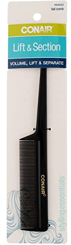 Conair Hard Rubber Tail Comb Pack Of 3