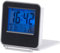 PEARL Digitalwecker: Kompakter Digital-Reisewecker mit Thermometer, Kalender und Timer (Reisewecker klappbar klein, Mini LED Uhr mit Batterie, Beleuchteter Wecker)