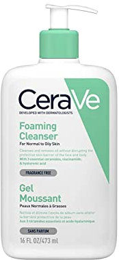 Cerave Gel Limpiador Espumoso Piel Normal Grasa - 473 Ml