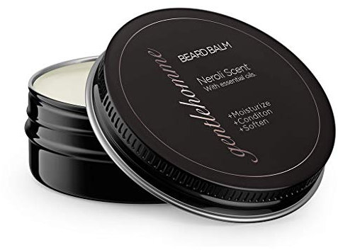 Bartbalsam für Männer mit Neroli-Duft - Bartpflege für Männer Leave in Conditioner, stylt, stärkt, macht Bärte & Schnurrbärte weich, starker Halt Tag & Nacht - Jojobaöl & Süßmandelöl - 2 Unzen Dose