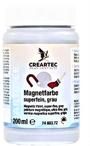 Createc Peinture magnétique gris, 200 ml.