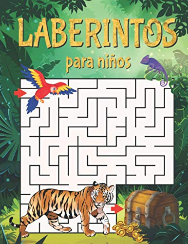 Laberintos para Niños: Libro de Actividades con 40 Divertidos y Educativos Rompecabezas de Laberintos para Niños a Partir de 5 Años
