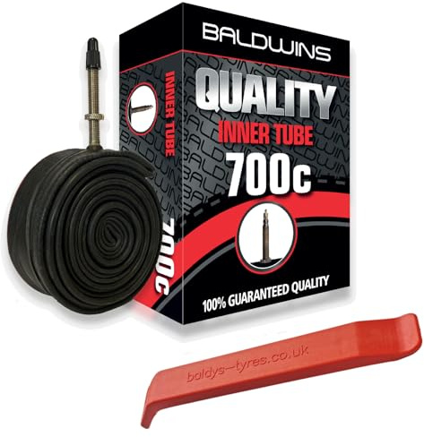 Baldwins Bike Inner Tube 700 x 35c to 45c Presta Valve & BALDY'S TYRE LEVER