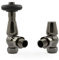 Hot Flow | Jordan Traditional Thermostatic Radiator Valve (Angled TRV) (Black Nickel)