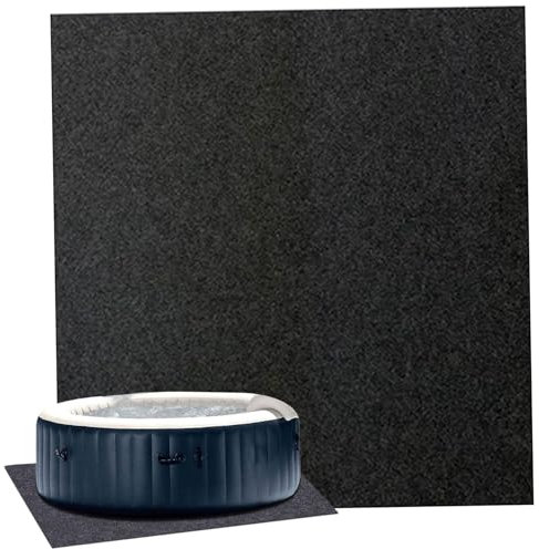 Baignoire à remous de 13 pieds rond baignoire coussin de baignoire lavable sous le tapis de piscine tapis gonflable du tapis de baignoire d'eau portable de la piscine portable palette de protectrice