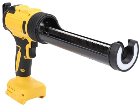 HELEVIA Trådlös tätningspistol, 6 hastigheter justerbar automatisk indragning elektrisk tätningspistol med LED-ljus, för 300 ml patroner 10 oz