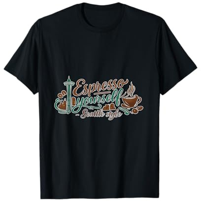 Graphique Espresso Yourself Seattle Coffee City Pride T-Shirt