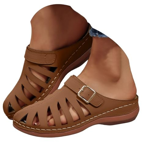 Chausson Claquette Femme Été Orthopédique Sandales Antidérapante Imperméables Pantoufles Classiques Confortables Sandale Reglables Confort Yoga été Sandales Pantoufles De Plage Et Claquettes