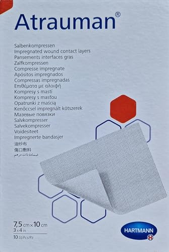 ATRAUMAN 7,5x10 cm steril Kompressen 10 Stück