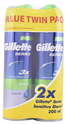 Gillette - Series Sensitive Shaving Gel for Sensitive Skin - 2 x 200 ML