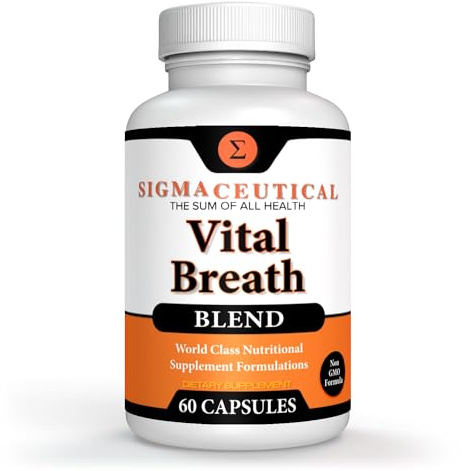 Sigmaceutical Respiratory Formula - Lung Cleanse for Smokers - Breathe Clear, Healthy & White - Lung Detox for Smokers - Respiratory Supplement for Lung Health - 60 Capsules