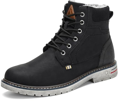 Mishansha Bottines Randonnée Femme Homme Outdoor Gr.36-48 | Antidérapante, Hiver, Trekking, Chaudes, Confort, Camping, Chaussures de Marche, Hydrofuge