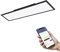 EGLO connect.z Smart-Home LED Panel Salobrena-Z, L x B 120 x 30 cm, ZigBee, App und Sprachsteuerung Alexa, Lichtfarbe einstellbar (warmweiß-kaltweiß), dimmbar, Alu Deckenlampe schwarz