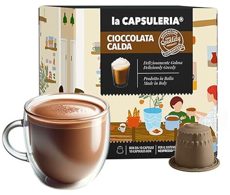 CHOCOLATE CALIENTE (80 Cápsulas) compatibles con Nespresso - (La Capsuleria)