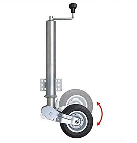 Rotella di sostegno carico pesante 60 mm ruota di sostegno con supporto ruota di sostegno professionale per rimorchi roulotte trailer 1200LB
