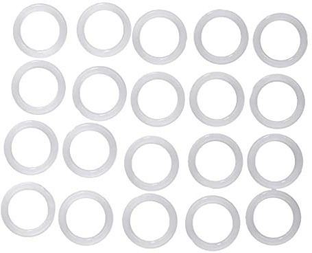 Tiuimk Anillos de plástico para manualidades, 28 mm (paquete de 15) para proyectos de costura, tejer, ganchillo y manualidades