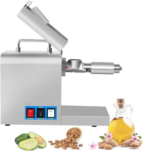 Cashwise Oil Press Machine Intelligent Temperature Control Automatic Oil Presser Extractor for Home and Commercial, Oil Press Peanut Nuts Walnut Soybean Coconut Sesame Sunflower Seed Flax