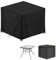 LAMUNI Funda Mesa Jardin Impermeable 80x80x80cm Funda Muebles Jardin Cuadrada Cubierta para Muebles de Jardin 420D Tela Oxford Cubierta de Mesa Exterior Funda Protectora Mesa, Anti Viento, Anti-UV