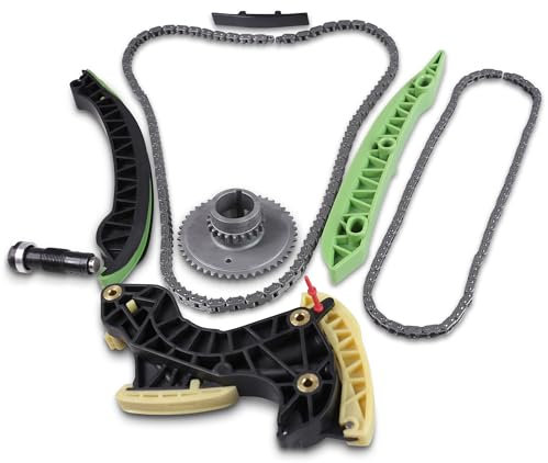 ATEC Germany Juego de cadena de distribución con piñón Compatible con MERCEDES-BENZ Clase C (W204), Coupe (C204),T-Model (S204),Clase E (W212),Cabriolet (A207),Coupe (C207),T-Model (S212),SLK (R172)