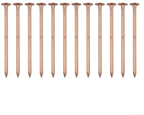 Copper Nails, 4 Inch 12 Pack Tree Stump Killer Nails for Root Removal, Heavy-Duty Copper Felt Nails for Stump Treatment