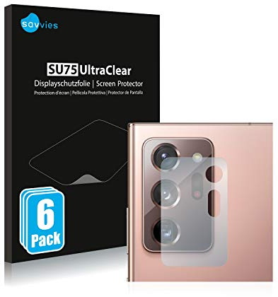 Savvies 6 Stück Schutzfolie für Samsung Galaxy Note 20 Ultra 5G (NUR Kameraschutz) Displayschutz-Folie Ultra-Transparent