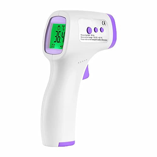 Termometro Infrarossi Frontale Digitale per Adulti e Bambini, Misuratore di Temperatura Corporea ed Oggetti Professionale, Termoscanner, Pistola Laser Infrarossi Senza Contatto