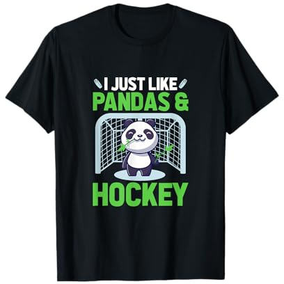 Ice Hockey I Just Like Pandas & Hockey T-Shirt
