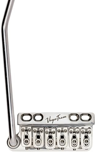 Vega-Trem VT1 Standard 6-Schrauben Glänzende Linkshänder Strat Gitarren-Tremolo-Brücke Für Strat Ohne Modifikationen Einfache Installation
