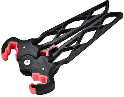 Alomejor Zusammenklappbarer Compound-Bogenständer, rutschfeste Passform für Gliedmaßen mit Starker Feder für Bogenschießen (Langer Typ)