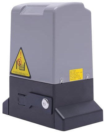 Gate Opener 1200KG Automatic Sliding Gate Opener Electric Driveway Motor Kit 550W Automatic Motor Driveway Security Set with 2 Keys and 2 Remote Control