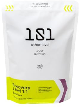 101 Other Level Proteinas Whey 549 g Sabor Brownie - Recuperador Muscular con Proteína en Polvo - Rápida Asimilación Alto Contenido de Aminoácidos Esenciales, Glutamina, Arginina - SIN GLUTEN