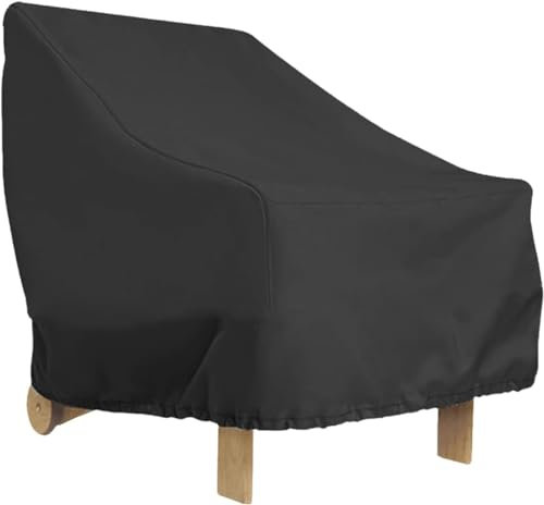 Gatphy Housse de chaises d'extérieur imperméable de jardin 210D avec cordon réglable, protection UV, résistante à l'usure pour meubles de jardin 210D