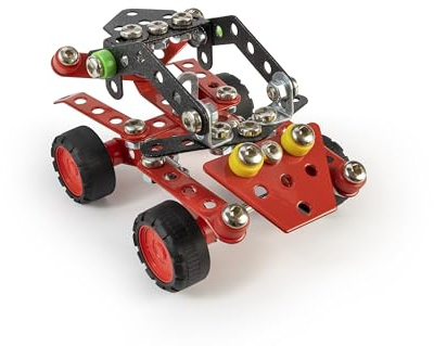 Constructor Explorer - Juego de construcción metálica de 142 Piezas - Coche de Montaje para niños a Partir de 8 años