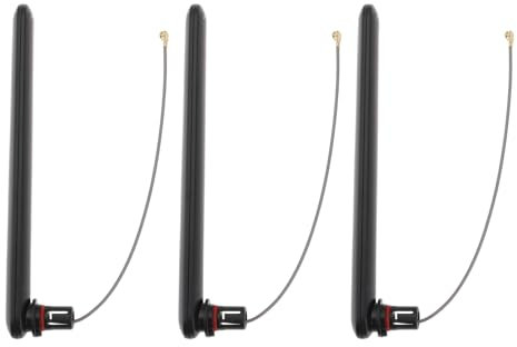Create idea 3X Mini Antenas WiFi de Doble Banda IPEX/U.FL de Conexión Rápida de 2,4 GHz/5,8 GHz Y 3 DBI Compatible con Raspberry Pi