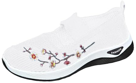 Générique ErgoStepia - Baskets à Confort orthopédique pourfemme Baskets Respirantes pour Femmes, antidérapantes et Confortables, Semelle Souple pour intérieur et extérieur