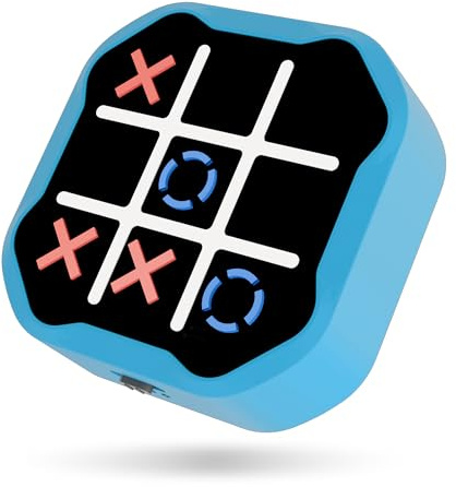 3-in-1 Electronic Tic Tac Toe Toy, Family Travel Game for Kids and Adults, Handheld Game Gift with Silent Mode
