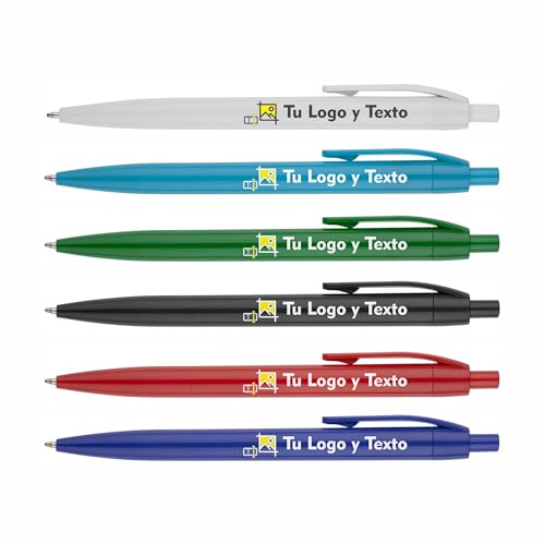 Genérico 100 Bolígrafos Personalizados con Logo, Publicitarios Empresas | Ideal para eventos corporativos, ferias y artículos publicitarios.