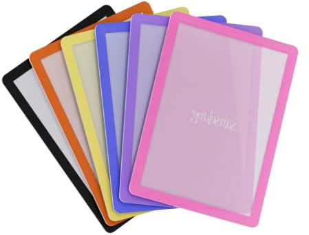 6 soportes para tarjetas de carga lateral de 35 puntos, fundas rígidas de PVC para tarjetas de intercambio, tamaño estándar, protectores de tarjetas TCG con marcos de colores, cargadores duros