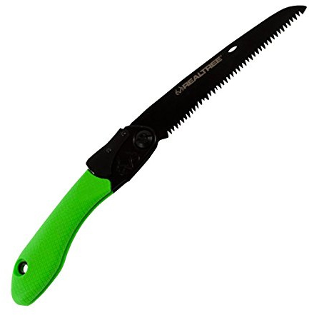 Realtree EZ Folding Saw | 6 Steel Serrated Blade with Locking Mechanism & Rubber Grip Handle | Compact Hand Saw for Hunting, Camping, and Trail Maintenance
