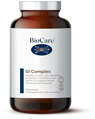 BioCare GI Complex - Nutrient Complex with L-Glutamine, Nucleotides, Live Bacteria & Vitamin A - 150g