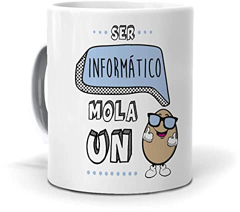 Taza Ser informático Mola un Huevo