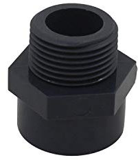 Embout filete pvc male 20 25 32 40 50 63 75 90 110mm embout a visser piscine raccord mixte pvc manchon fileté pvc (Diamètre Interne 20mm - 1/2 filetage)