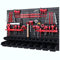 Boîtes empilables pour murs à outils 1152 x 780 mm Système de rangement Lot de 23 supports à outils et 23 boîtes noires Étagère murale pour atelier Étagère murale perforée Étagère de rangement