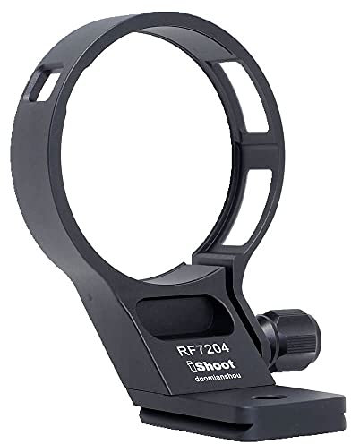 iShoot Metal Lens Collar Tripod Mount Ring Compatible with Canon RF 70-200mm f/4L IS USM, Lens Support Holder Bracket Bottom is Arca-Swiss Fit Quick Release Plate Dovetail Groove for Arca Tripod Clamp