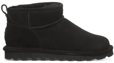 BEARPAW Women's Shorty Black Size 10 | Women's Ankle Boot | Women's Slip On Boot | Comfortable Winter Boot