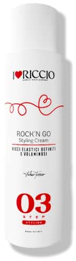 I Love Riccio Rock'n Go Styling Cream, Crema Idratante Elasticizzante con Oli di Argan, Macadamia, Jojoba, Per Tutte Le Tipologie di Ricci, rende Elastici e Definiti, Travel Size 100 ml